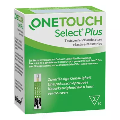 ONE TOUCH Select Plus blodsukkerstrimler, 50 stk ONE TOUCH Select Plus blodsukkerstrimler, 50 stk