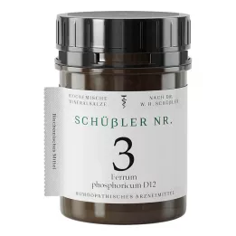 SCHÜSSLER No.3 Ferrum phosphoricum D 12 tabletter, 400 stk