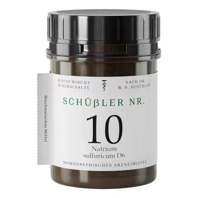 Schüssler nr. 10 Sodium sulfuricum D 6 tabletter, 400 stk