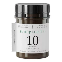 Schüssler nr. 10 Sodium sulfuricum D 6 tabletter, 1000 stk