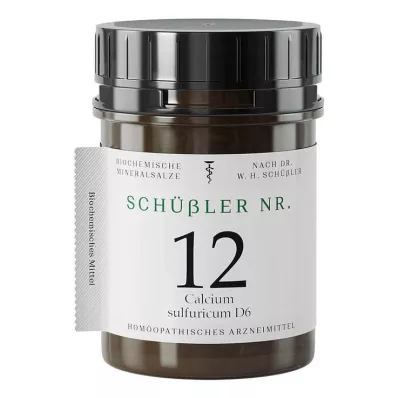 SCHÜSSLER No.12 Calcium sulfuricum D 6 tabletter, 400 stk