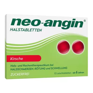 neo-angin halspastiller kirsebærsukkerfri, 12 stk