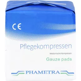 PFLEGEKOMPRESSEN Ikke-vevd 10x10 cm usteril 4-fold, 100 stk