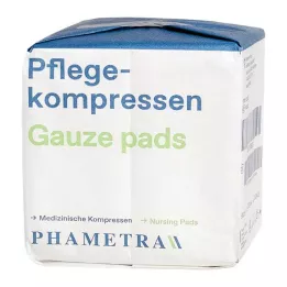 Care kompresser fleece 10x10 cm ikke-steril 4 ganger, 100 stk