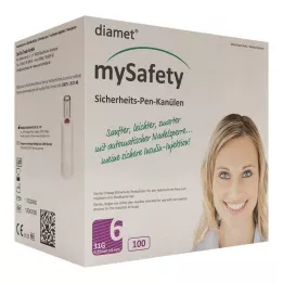 DIAMET mySafety sikkerhetspenn Kan.31 G 0,25x6 mm, 100 stk