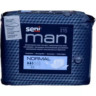 SENI Mann inkontinensbind normal, 15 stk