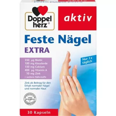 DOPPELHERZ Firm Nails Extra-kapsler, 30 stk