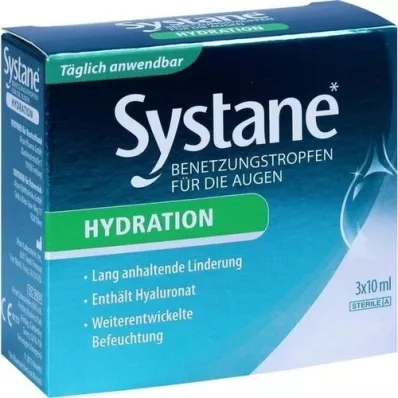 SYSTANE HYDRATION Fuktighetsdråper for øynene, 3X10 ml