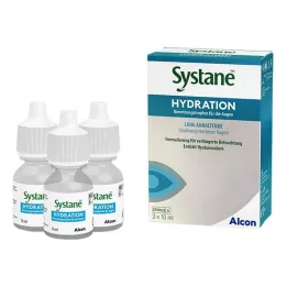 SYSTANE HYDRATION Fuktighetsdråper for øynene, 3X10 ml