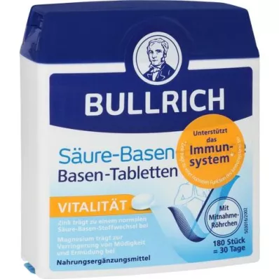 BULLRICH Syre-base-balansetabletter, 180 stk