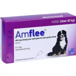 AMFLEE 402 mg spot-on-løsning til svært store hunder på 40-60 kg, 3 stk