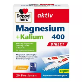 DOPPELHERZ Magnesium+kalium DIRECT pose, 20 stk