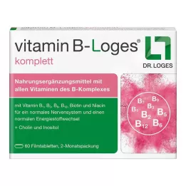 VITAMIN B-LOGES komplette filmdrasjerte tabletter, 60 stk