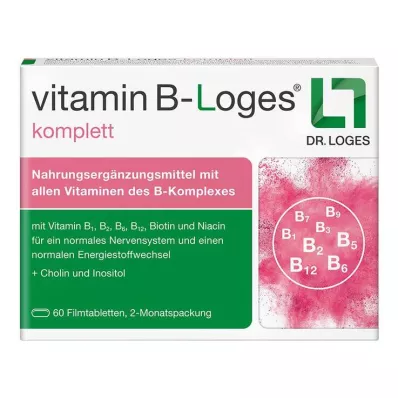 VITAMIN B-LOGES komplette filmdrasjerte tabletter, 60 stk