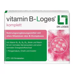 VITAMIN B-LOGES komplette filmdrasjerte tabletter, 120 stk