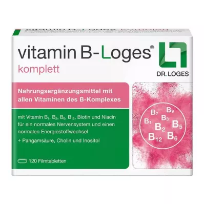 vitamin B-Loges komplette filmdrasjerte tabletter, 120 stk vitamin B-Loges komplette filmdrasjerte tabletter, 120 stk