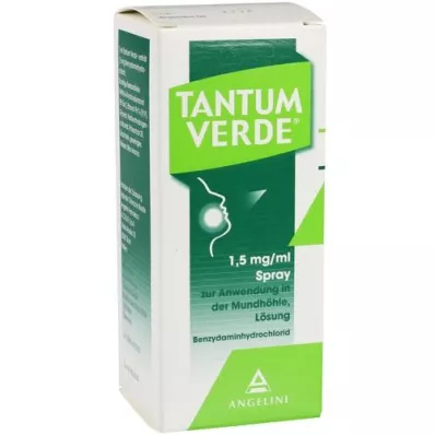 TANTUM VERDE 1,5 mg/ml spray til bruk i munnhulen, 30 ml