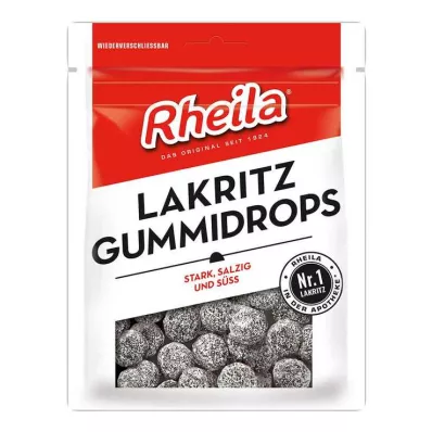 RHEILA Lakrisgummidråper med sukker, 90 g