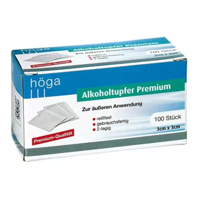 ALKOHOLTUPFER Premium 3x3 cm, 100 stk