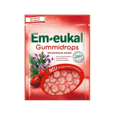EM-EUKAL Sukkerdråper med villkirsebærsalvie, 90 g