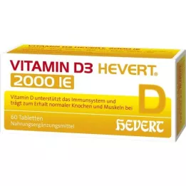 VITAMIN D3 HEVERT 2 000 IE tabletter, 60 stk