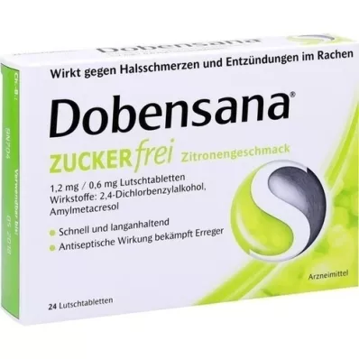 DOBENSANA sukkerfri sitron sc.1,2mg/0,6mg Lut. 24 stk