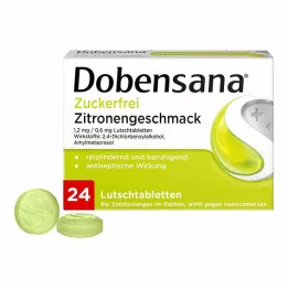 Dobensana® sukkerfrie pastiller med sitronsmak, 24 stk
