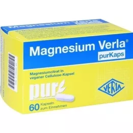 MAGNESIUM VERLA purKaps veganske kapsler til oral bruk, 60 stk