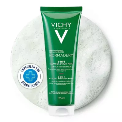 Vichy Normaderm Tri-Activ Gel Cleansing + Peeling + Mask, 125 ml