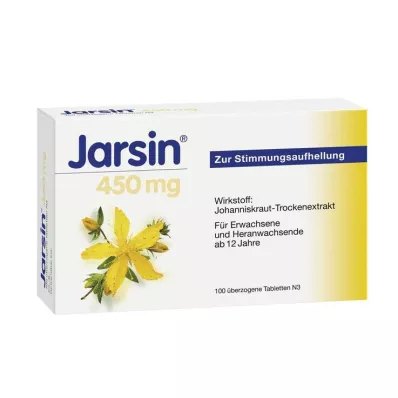 JARSIN 450 mg filmdrasjerte tabletter, 100 stk JARSIN 450 mg filmdrasjerte tabletter, 100 stk