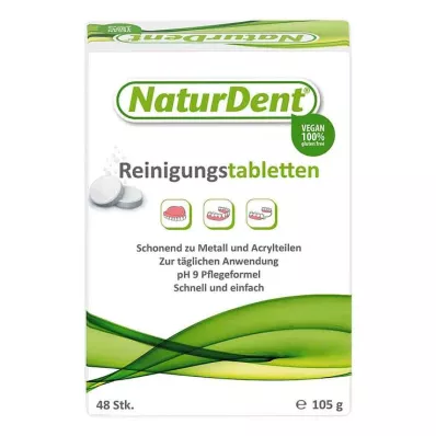 NaturDent® rengjøringstabletter for proteser, 48 stk