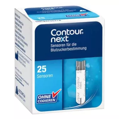 CONTOUR Next Sensors Teststrimler, 1X25 St CONTOUR Next Sensors Teststrimler, 1X25 St