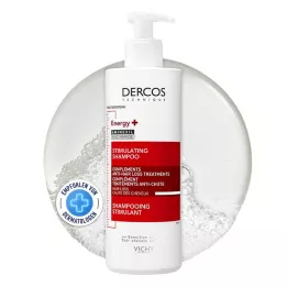 VICHY DERCOS Vitalsjampo med Aminexil, 400 ml
