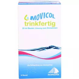 MOVICOL drikkeklar 25 ml pose Oral løsning, 10 stk