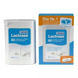 LACTRASE 18 000 FCC Tabletter i dispenser dobbeltpakke, 2X40 stk