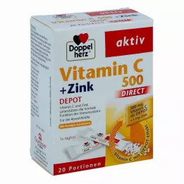 Doppelherz Vitamin C 500+zink Depot direkte pellets (20 stk)