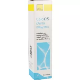 CALCI D3-Denk 1000 mg/880 IE Brusetabletter, 20 stk