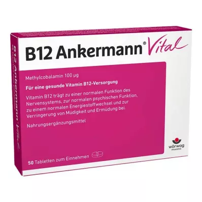 B12 ANKERMANN Vital tabletter, 50 stk