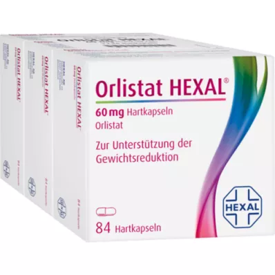 ORLISTAT HEXAL 60 mg harde kapsler, 3X84 stk