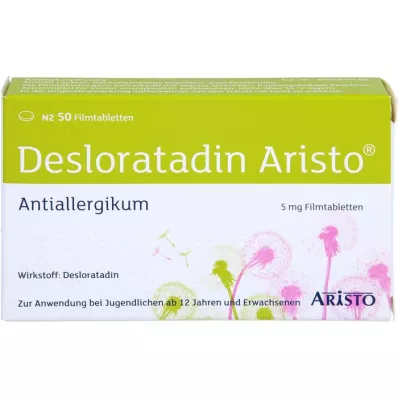 DESLORATADIN Aristo 5 mg filmdrasjerte tabletter, 50 stk