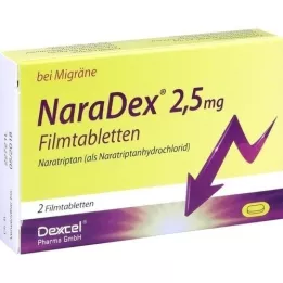 NARADEX 2,5 mg filmdrasjerte tabletter, 2 stk
