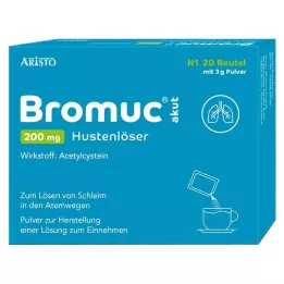 BROMUC akutt 200 mg hostestillende Plv.z.H.e.L.z.Einn., 20 stk