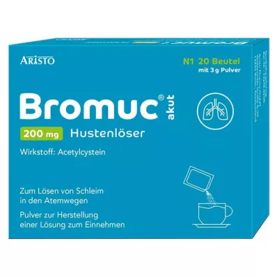 Bromuc akutt 200 mg hosteløser, 20 stk Bromuc akutt 200 mg hosteløser, 20 stk