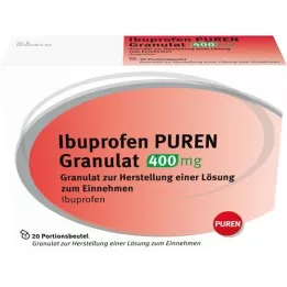 IBUPROFEN PUREN Granulat 400 mg for tilberedning av oppløsning til administrasjon, 20 stk