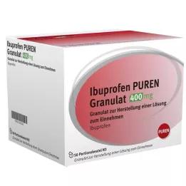 IBUPROFEN PUREN Granulat 400 mg for tilberedning av oppløsning til administrasjon, 50 stk