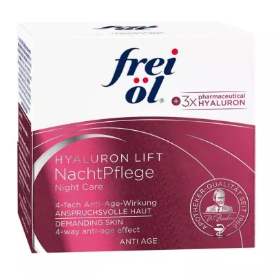 FREI ÖL Anti-Age Hyaluron Lift nattpleie, 50 ml FREI ÖL Anti-Age Hyaluron Lift nattpleie, 50 ml