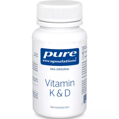 PURE ENCAPSULATIONS K-vitamin &amp; D-kapsler, 60 stk