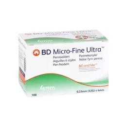 BD MICRO-FINE ULTRA Pennenåler 0,23x4 mm, 100 stk