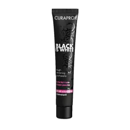 CURAPROX svart er hvit karbontannkrem, 90 ml