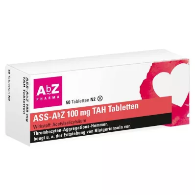 ASS AbZ 100 mg TAH tabletter, 50 stk ASS AbZ 100 mg TAH tabletter, 50 stk